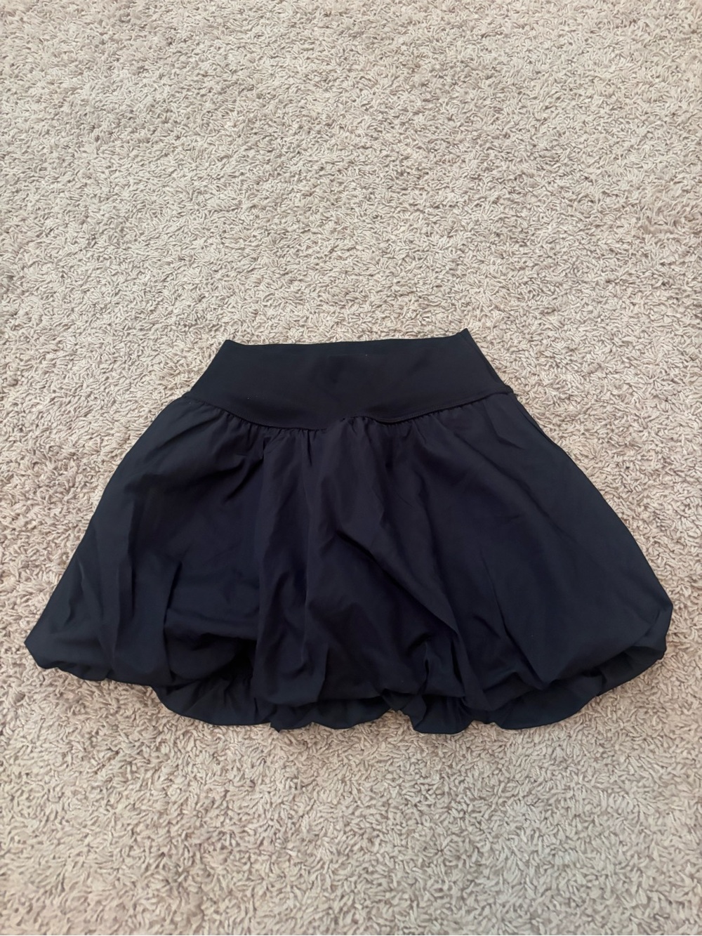 Aerie Black Bubble Hem Skirt